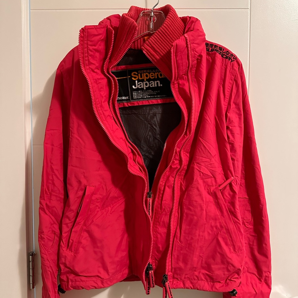 Superdry Bright Pink Packable Windbreaker Jacket